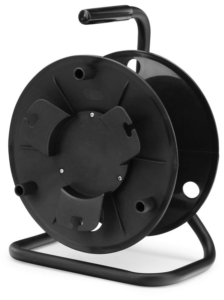 10x Pronomic KT-100 Kabeltrommel leer (Leertrommel für Kabel, Draht, Seil, Schlauch usw.) schwarz