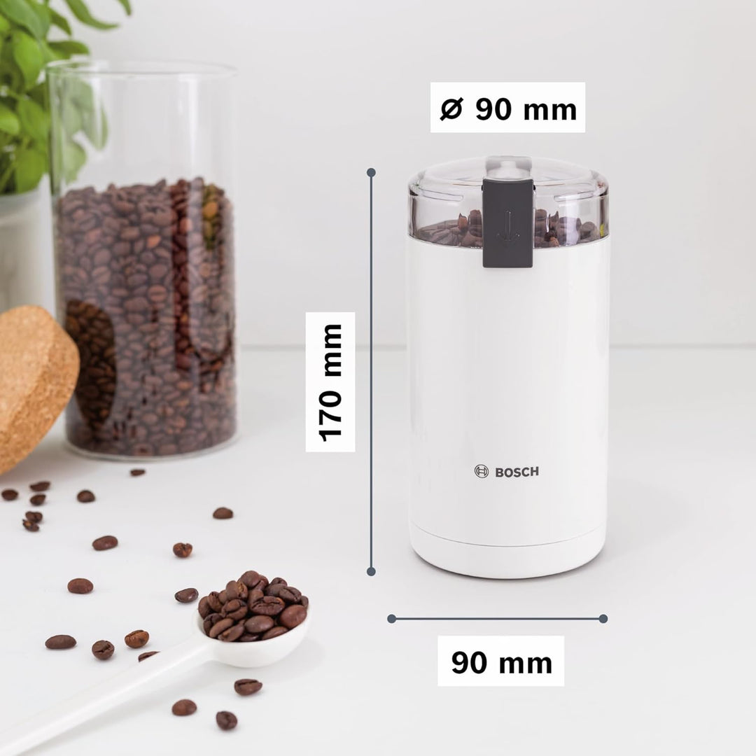 Bosch TSM6A011W Kaffeemühle, 180 Watt, weiss Weiss Single