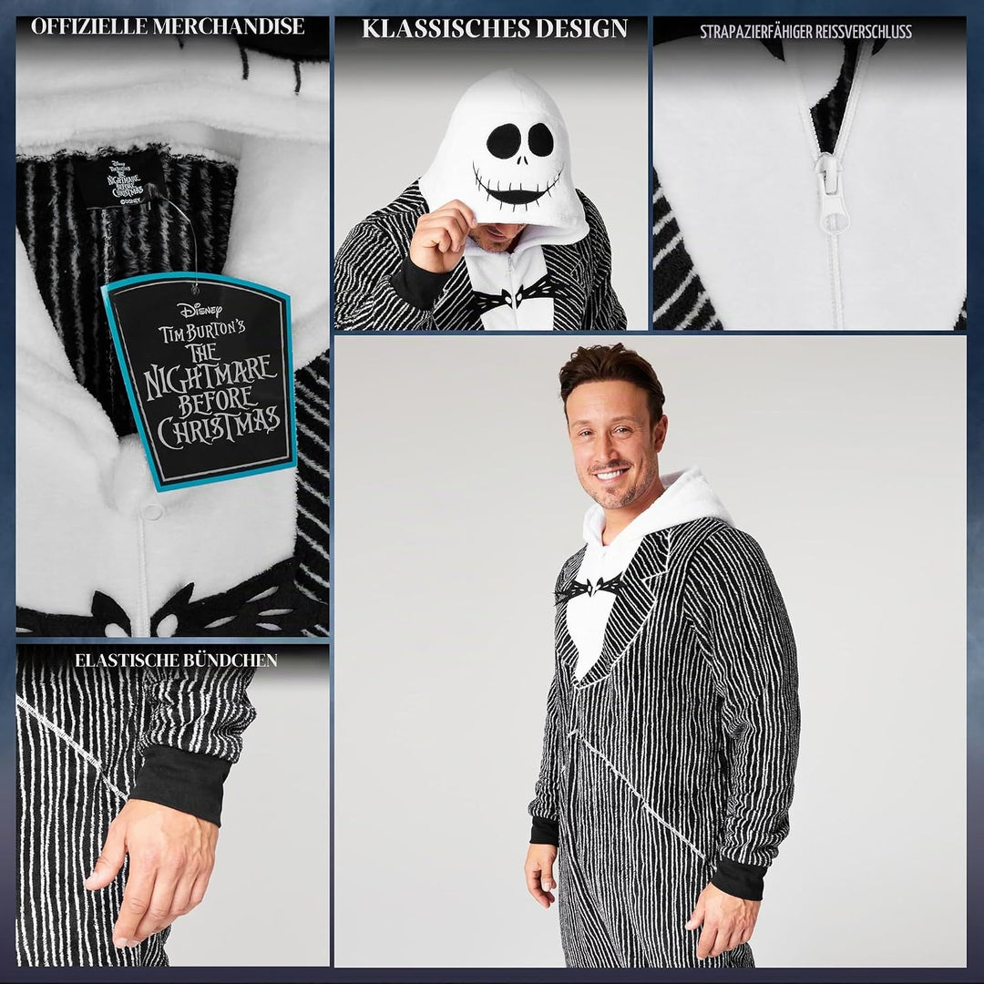 Disney Onesie Damen - Stitch Einteiler Pyjama - Eeyore, Minnie, Maleficent Schlafanzug Onesie - Grös