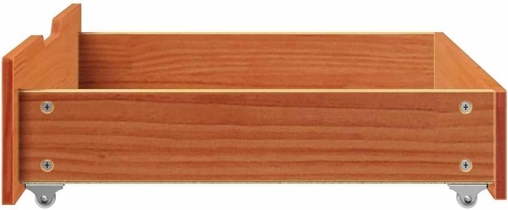 vidaXL Bettschubladen 2 Stk., Bettkasten Holz Aufbewahrung mit Rollen, Bett Schublade Bettauszug, Be