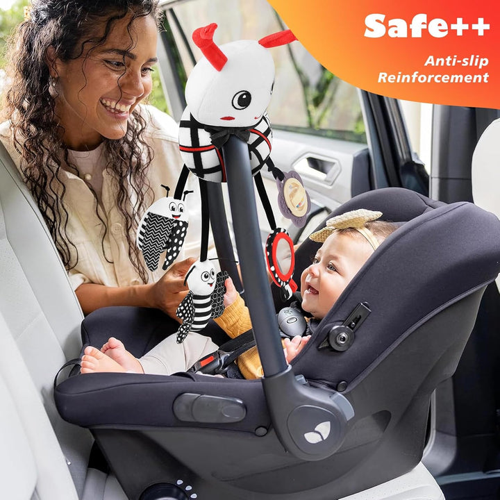 Zendstanding Kinderwagen Spielzeug - Aktualisierte Version Babyschale Spielzeug Baby Spielzeug 0-6 M