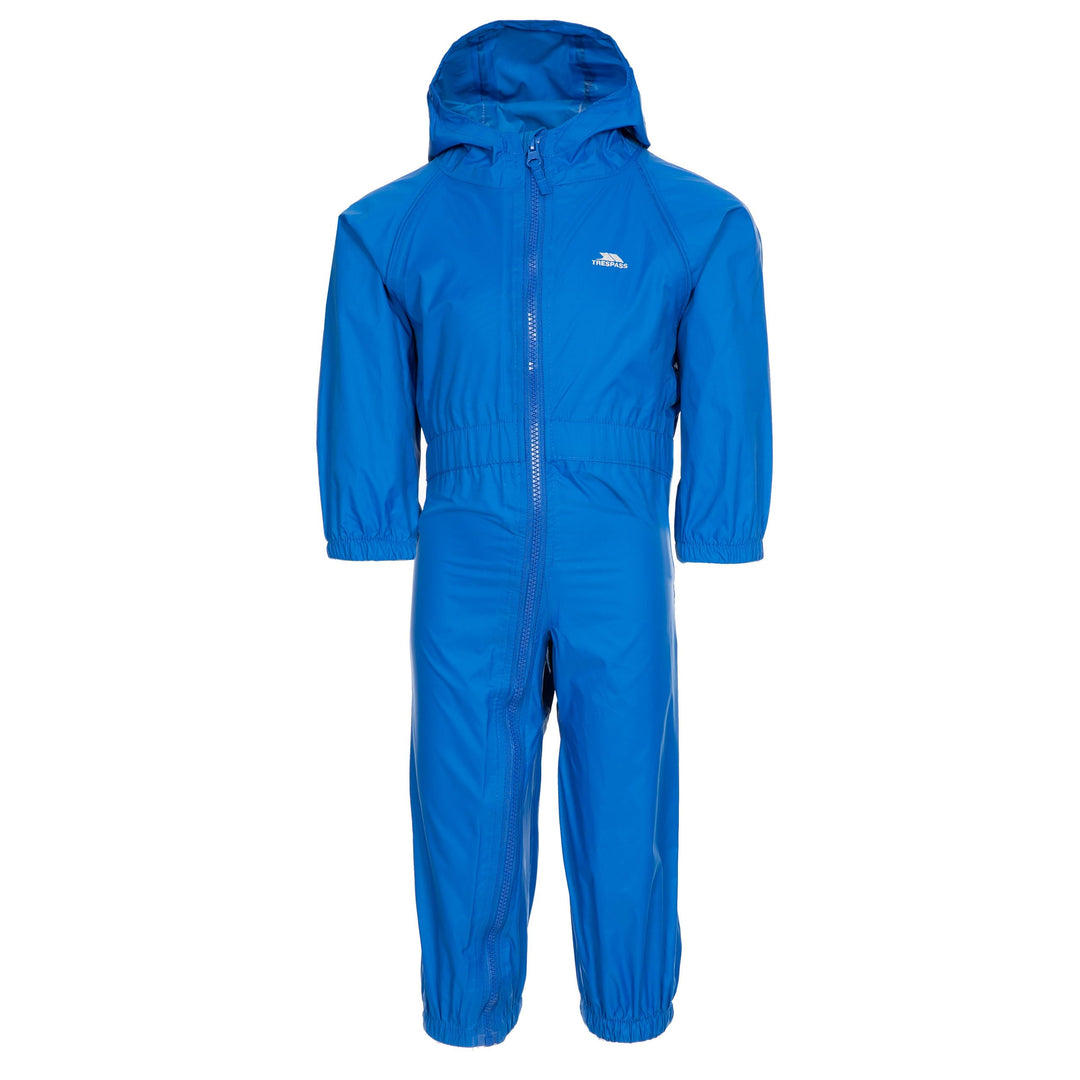 Trespass Unisex Kinder Button Regenanzug 12-18 Monate Blau, 12-18 Monate Blau