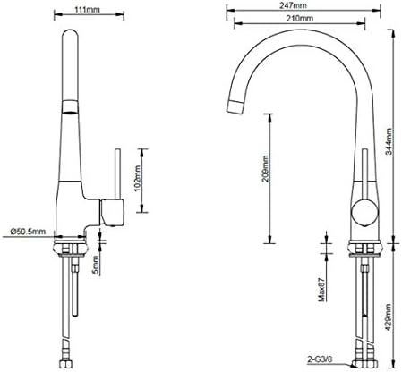 Lenz MALU Küchenarmatur chrom 45030002