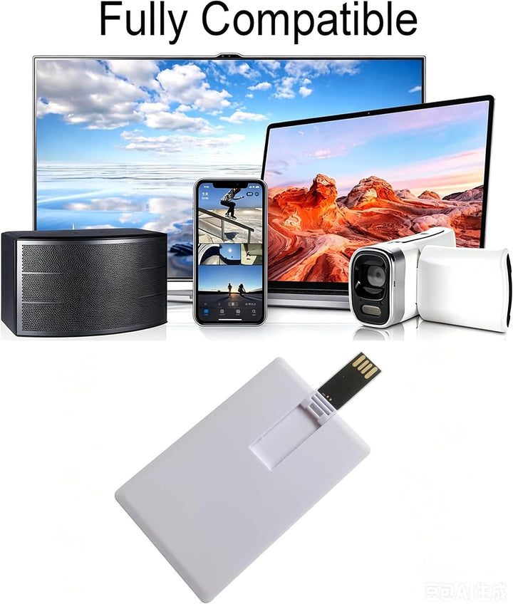 USB Stück Speicherstick 10 Stück, Kreditkarten-Design weiss 16GB 16 GB weiss, 16 GB weiss