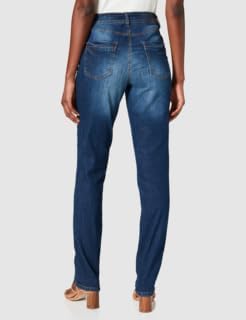 Cecil Damen Toronto Lang Jeans 26W / 32L Mid Blue Used Wash, 26W / 32L Mid Blue Used Wash