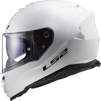 LS2, Integraler Motorradhelm Storm SOLID Gloss White, XS, XS