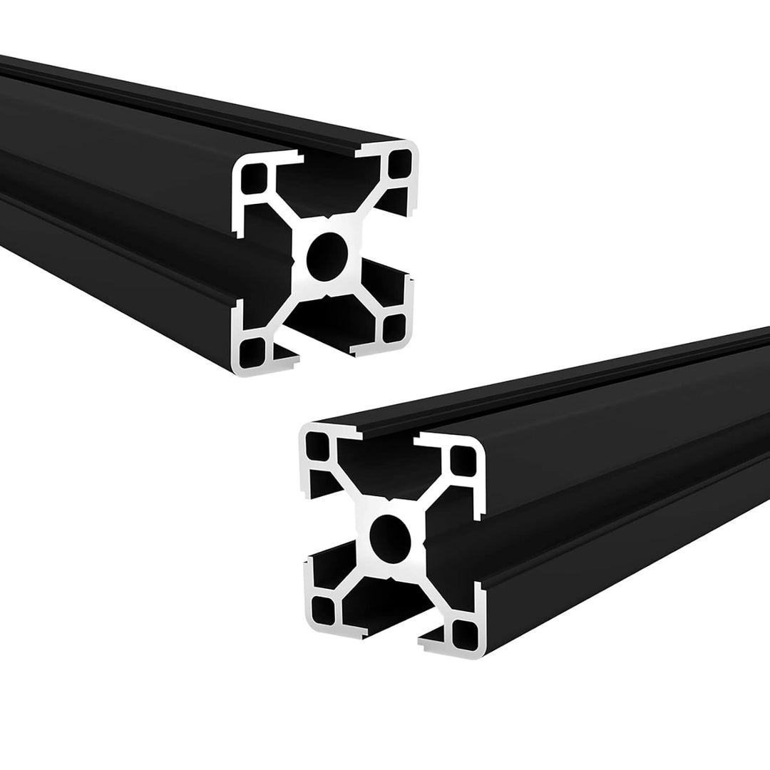 Coavoo 3030 Extrudiertes Aluminium 800 mm lang Nut Schwarz, Extrusion Aluminium 30 mm x 30 mm 30 Ser