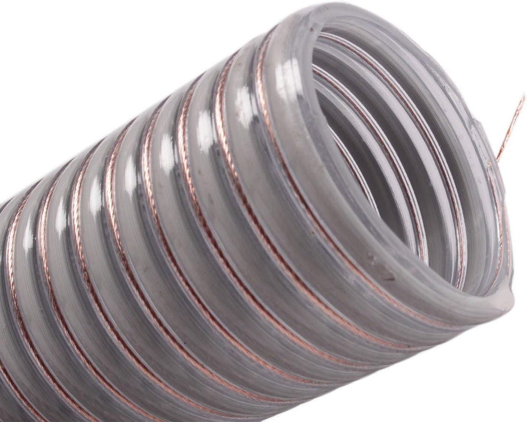 silos24 104160 Pelletschlauch 5 Meter NW 50 mm mit CU-Litze Saugschlauch Rückluftschlauch Förderschl