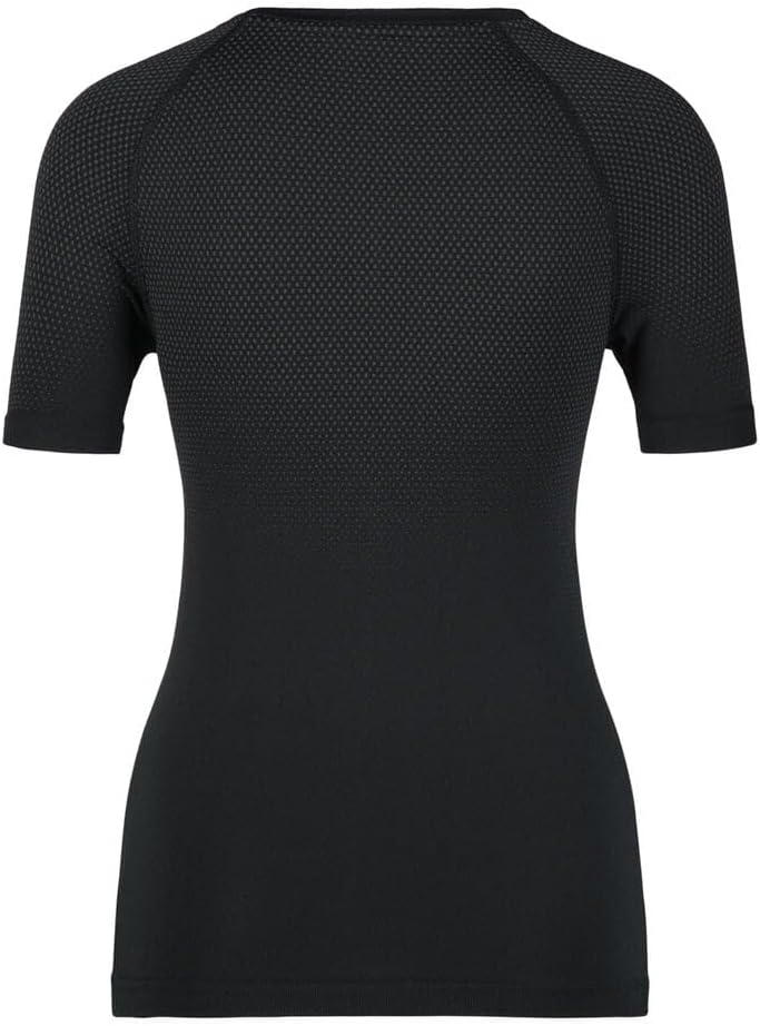 Odlo Damen Bl Top Crew Neck S/S Performance Light E T-Shirt XL Schwarz, XL Schwarz