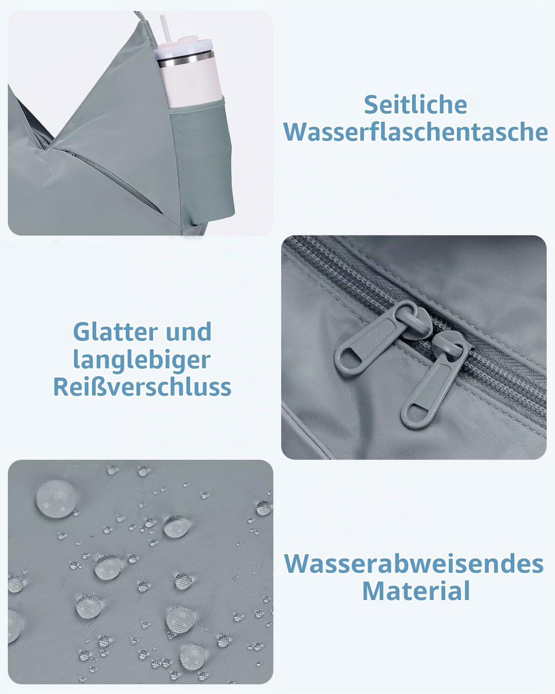 Ceneda Sporttasche für Damen Sport-Reisetasche mit verstecktem Yogamatten-Halter und Schuhfach Worko