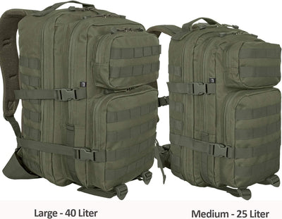 bw-online-shop US Cooper Assault Rucksack Large - 40 Liter Oliv, Large - 40 Liter Oliv