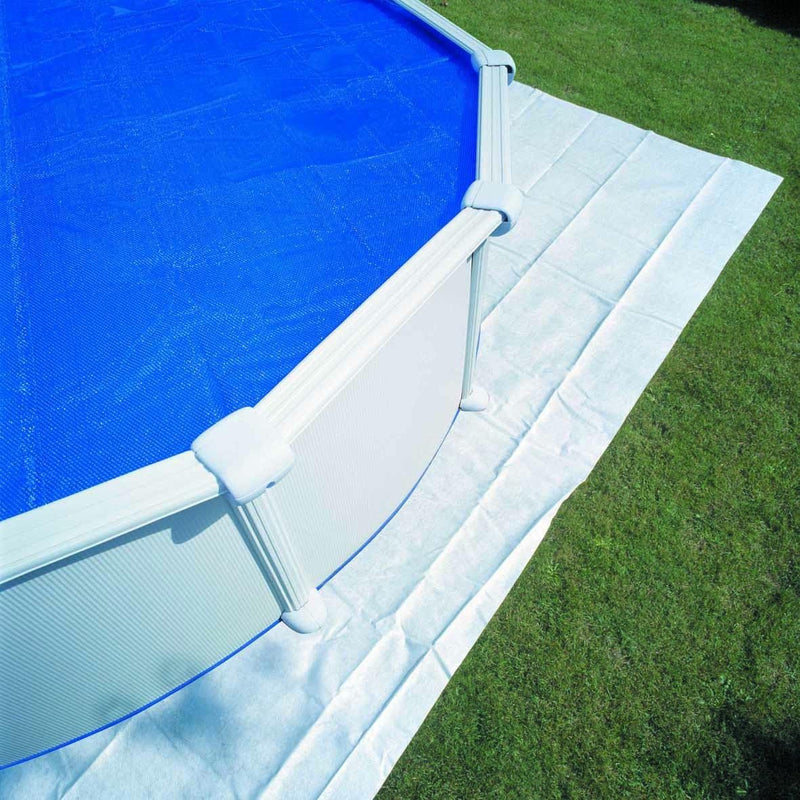 Gre MPROV500 - Schutzdecke angehoben oval Pool von 500 x 300 cm, Farbe Weiss 525 x 325 cm, 525 x 325