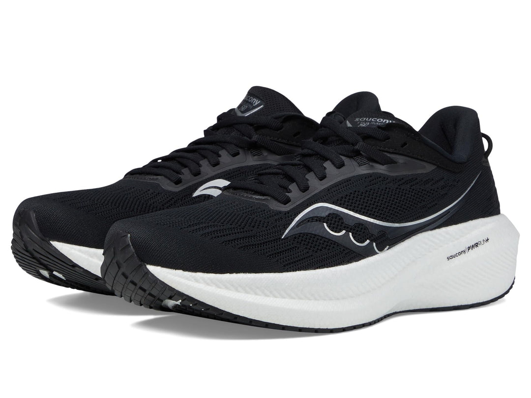 Saucony Herren Triumph 21Sneaker 40.5 EU Schwarz Weiss, 40.5 EU Schwarz Weiß