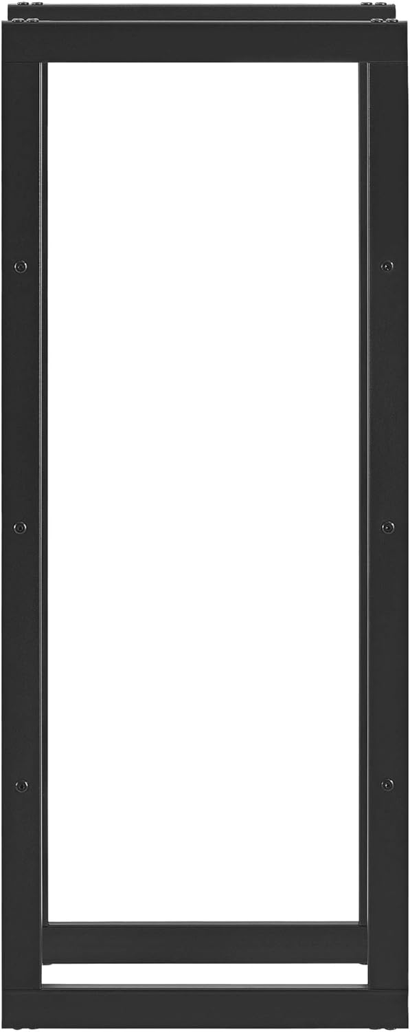 [en.casa] Kaminholzregal Täby Brennholzregal innen aussen Metall 40 x 25 x 100 cm Holzunterstand Sta