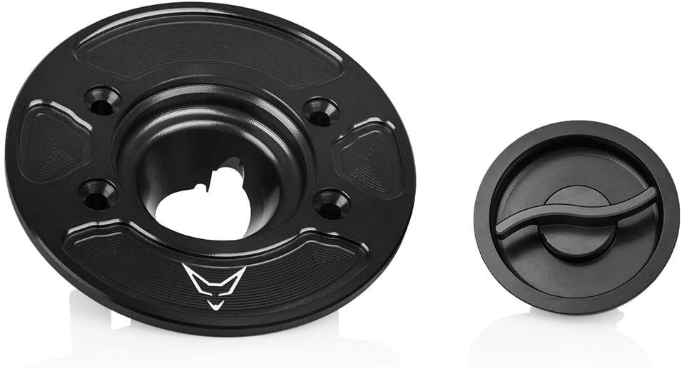 RACEFOXX Tankdeckel Tankverschluss Tank mit Schnellverschluss, schwarz, für BMW S1000R RR R9T