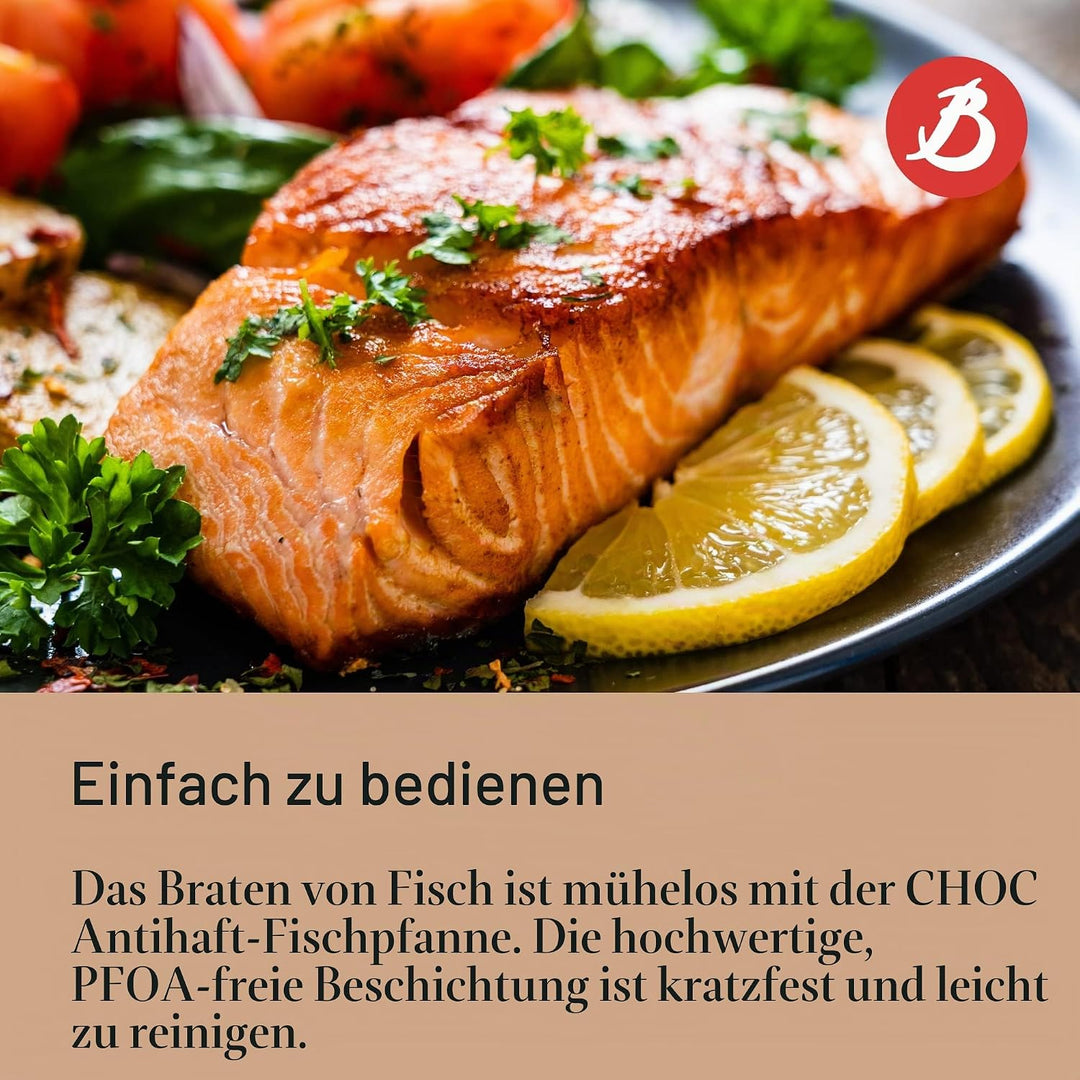 De Buyer 8181.36 Bratpfanne Choc Ovale Fischpfanne-36Cm, L