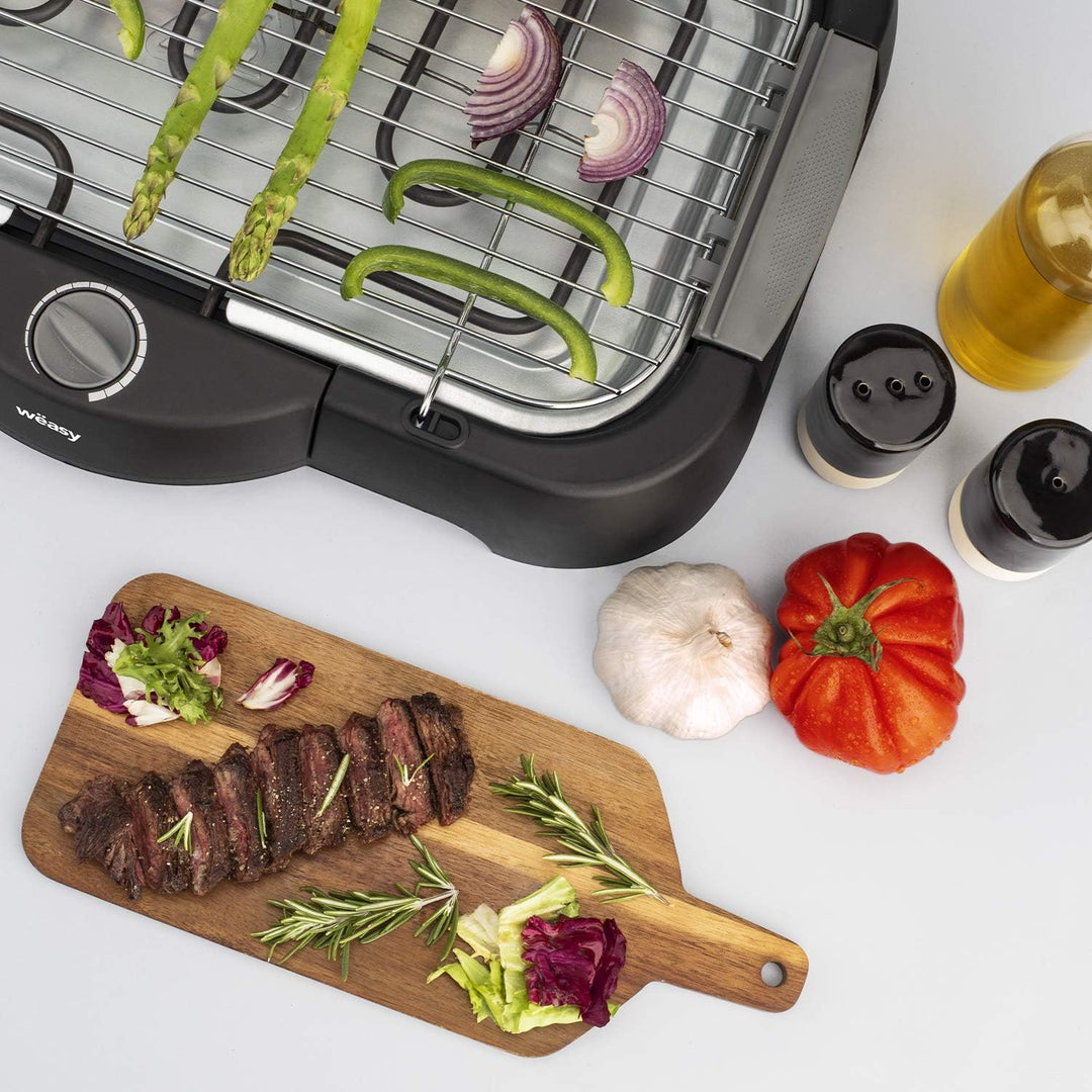 Wëasy Elektrischer Grill GBE40, Multifunktionaler Tischgrill, Innen-/Aussengebrauch, Regulierbarer T