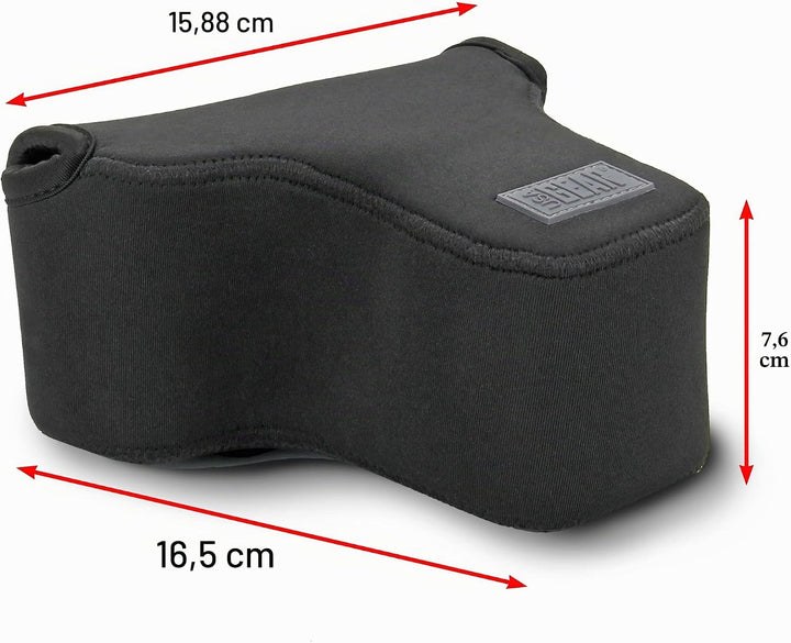 USA GEAR DSLR Kameratasche Klein für Spiegelreflexkameras, SLR-Kamerahülle mit Neoprenschutz, Gürtel