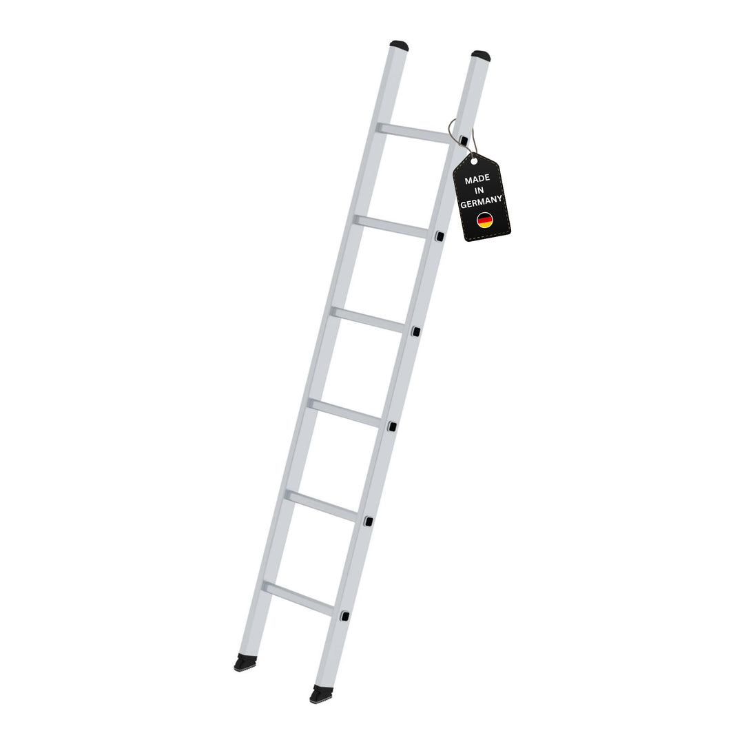 PROREGAL Sprossen-Anlegeleiter 350mm breit ohne Traverse | 6 Sprossen | Leiter, Teleskopleiter, Trit