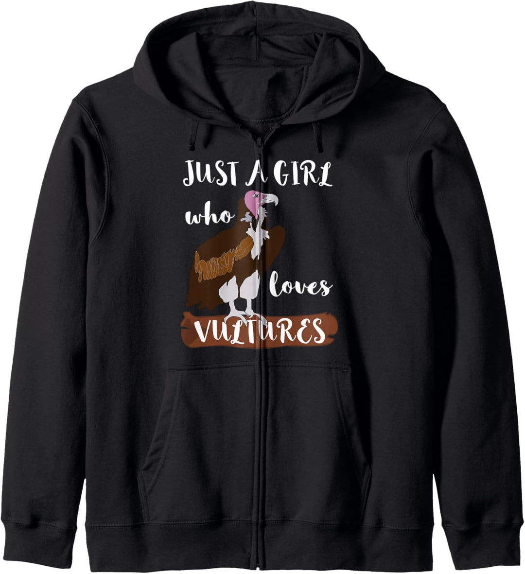 Aasgeier Mädel Just A Girl Who Loves Vulturs Vogel Bussard Kapuzenjacke