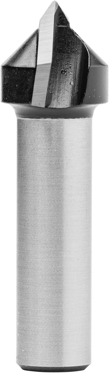 ENT 12092 V-Nutfräser und Schriftenfräser HW, Schaft (S) 12 mm, Durchmesser (D) 19,05 mm, NL 15,9 mm