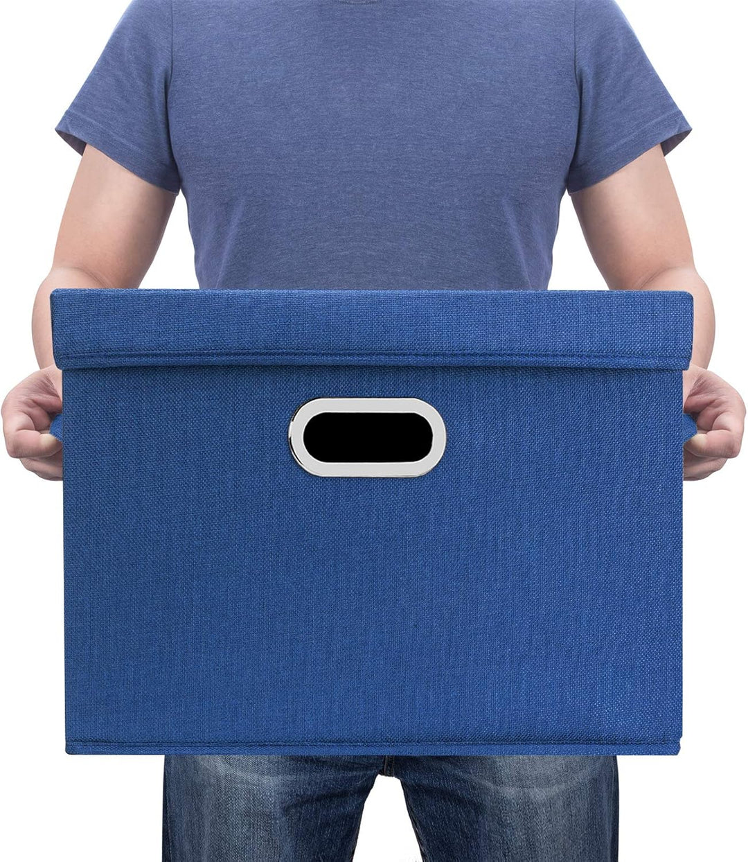 TYEERS Aufbewahrungsbox mit Deckel Gross, Stoff, Faltbare, Waschbare, Kisten Aufbewahrung mit Deckel