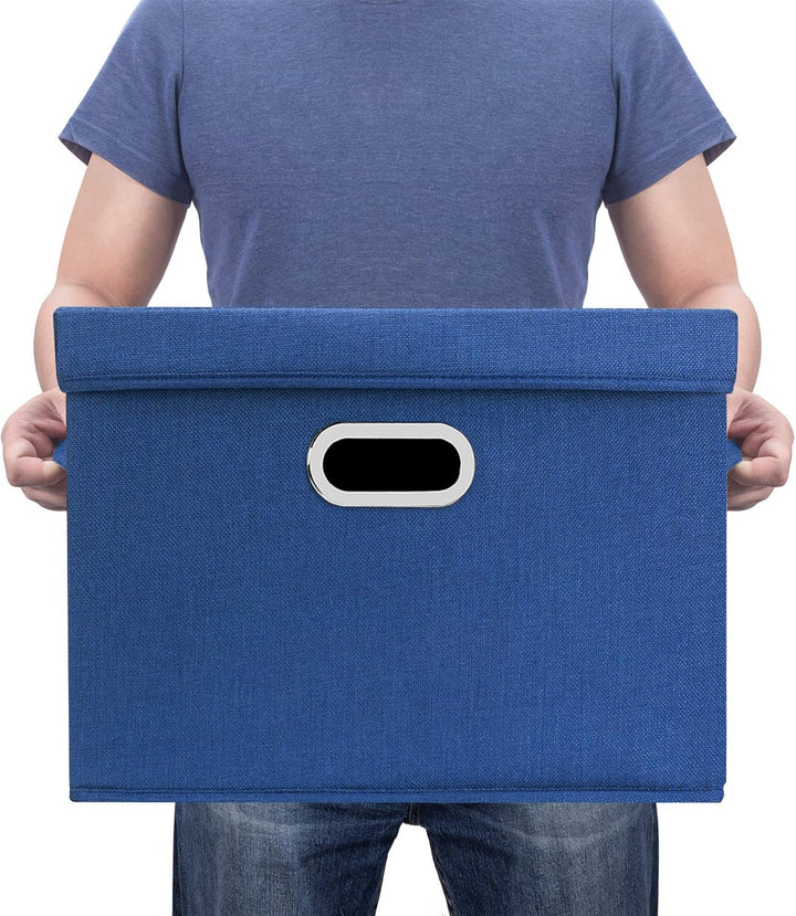 TYEERS Aufbewahrungsbox mit Deckel Gross, Stoff, Faltbare, Waschbare, Kisten Aufbewahrung mit Deckel