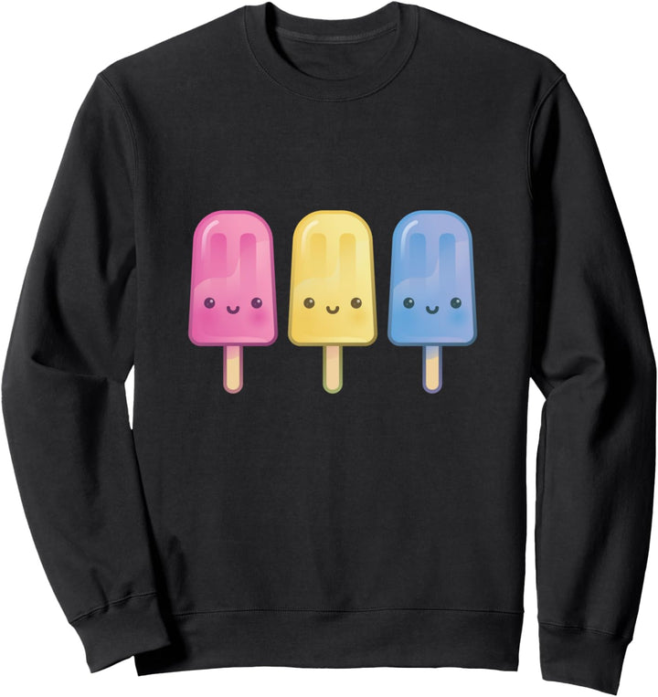 Pansexuelle Kawaii Eiscreme Pop Anime Kunst Niedlich LGBTQ G Sweatshirt
