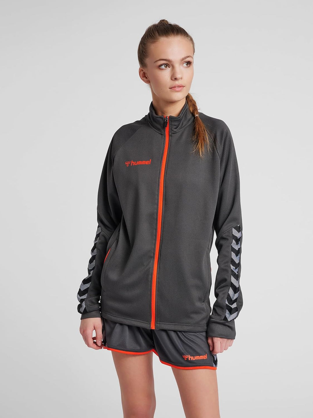 hummel Hmlauthentic Zip Jacket Damen Multisport Jacke XS ASPHALT, XS ASPHALT
