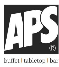 APS 84106 Tablett MARONE, 26,5 x 16,5 cm, Höhe 4 cm, Melamin, schwarz, mit braunem Rand 265x 165x 40