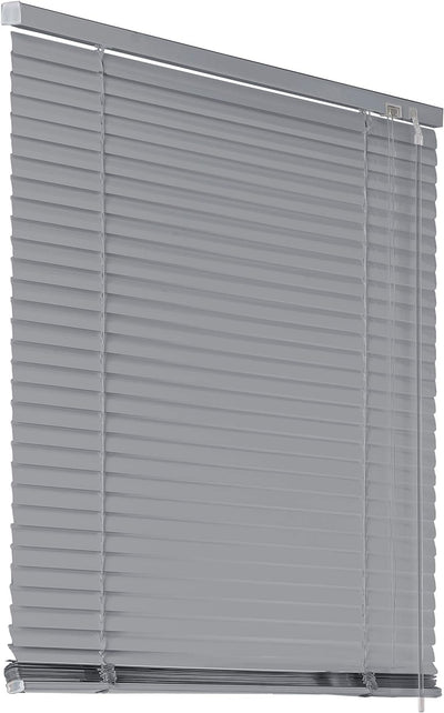 Deco4Me Alu Jalousie mit Bohren für Wand- & Deckenmontage - Silber, 130 x 175 cm - Fenster Rollo mit