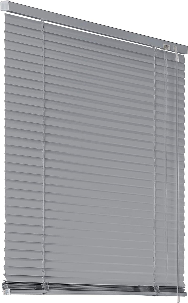 Deco4Me Alu Jalousie mit Bohren für Wand- & Deckenmontage - Silber, 130 x 175 cm - Fenster Rollo mit