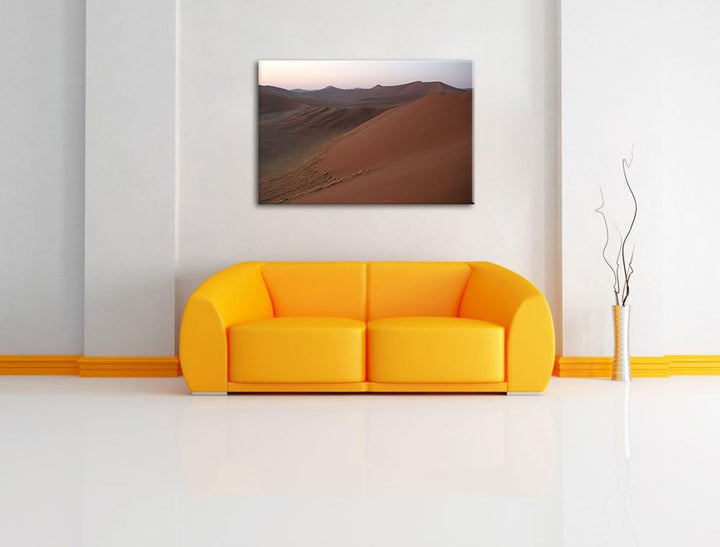 riesige Sandhühel Leinwand, XXL riesige Bilder fertig gerahmt mit Keilrahmen, Kunstdruck auf Wandbil