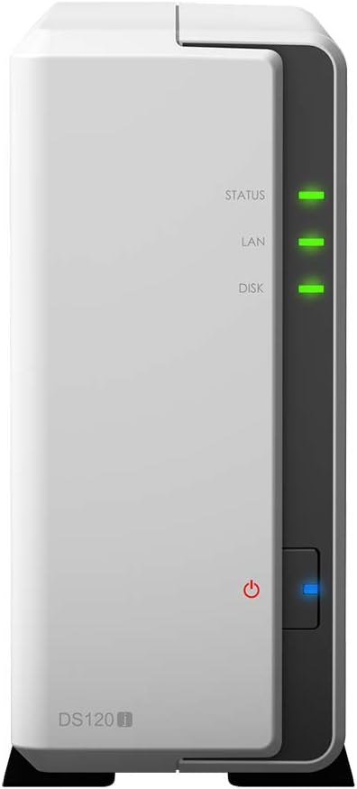 Synology DiskStation DS120j NAS Server, Marvell Armada 3700 88F3720, 512MB DDR3L Speicher, 2TB SATA,