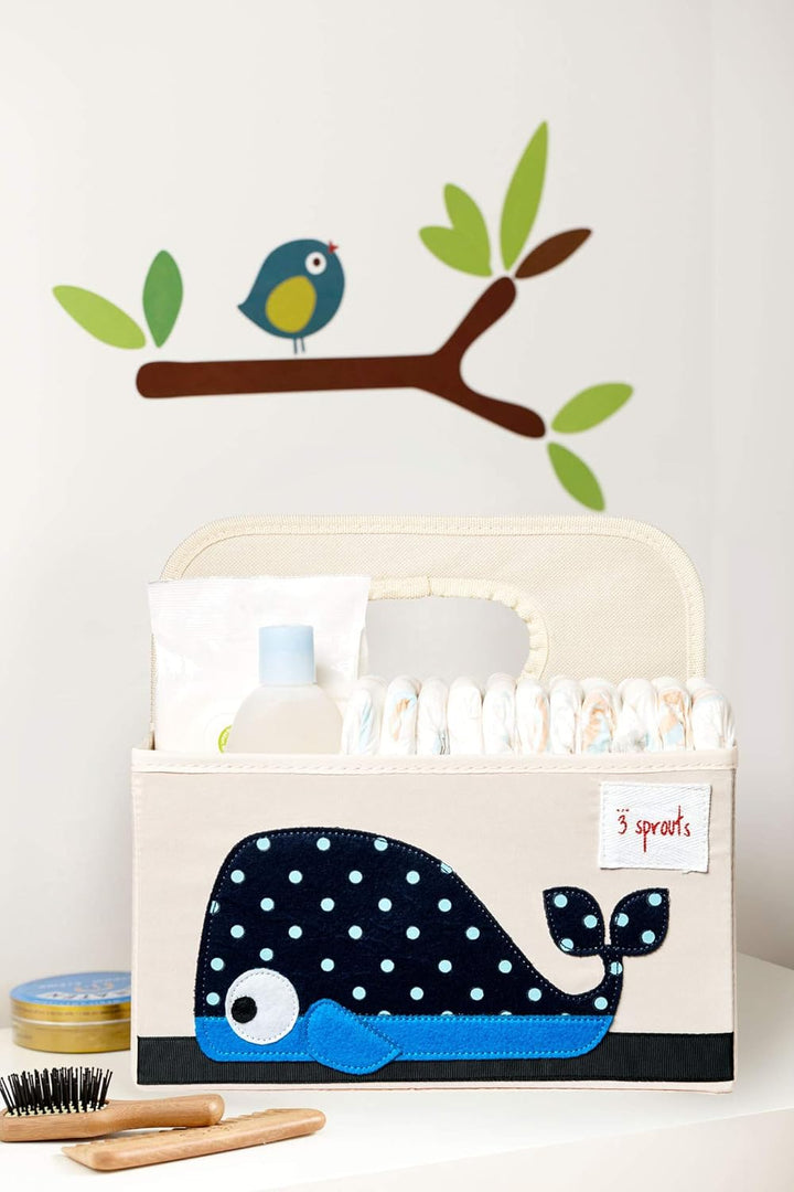 3 Sprouts - Wickeltasche Organizer - Baby Windel Caddy für Wickelutensilien - Wickelkorb & Wickelorg