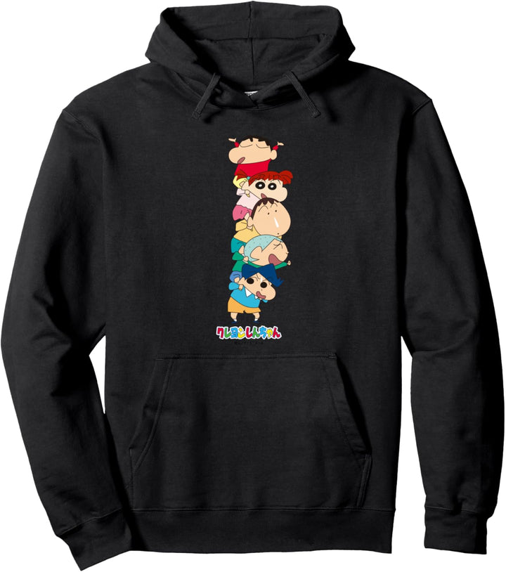 Crayon Shin-chan Piggyback! Kasukabe Defense Corps Pullover Hoodie
