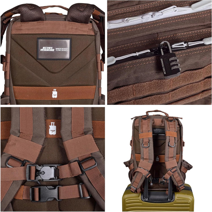 ELITRAINX ELITEX TRAINING Militär-Rucksack, wasserdicht, für Sport, Kabine, Flugzeug, Fitnessstudio,