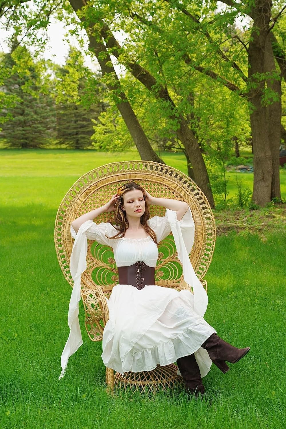 CR ROLECOS Viktorianisches Kleid Damen Piraten kostüm Mittelalter Kleidung Victorian Dress Karneval