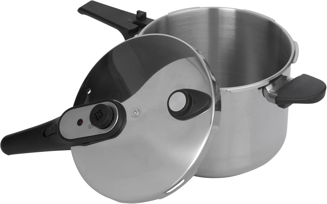 Jata Hogar HOLL2226 Schnellkochtopf aus Edelstahl, 6 Liter, für alle Küchen, Durchmesser 24 cm