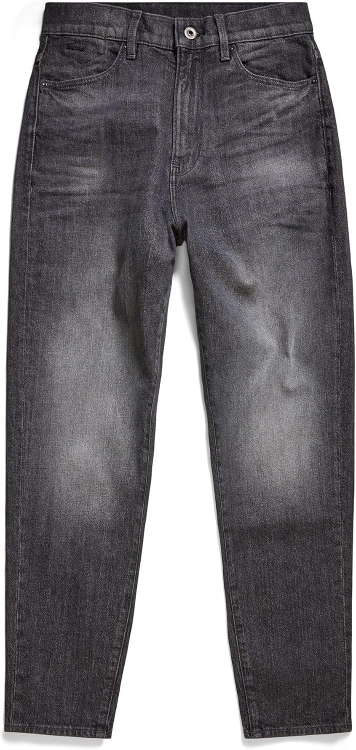 G-STAR Damen Janeh Ultra High Wasit Mom Ankle Straight Jeans, Schwarz (Faded Basalt C530-b155)