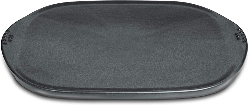 Weber 17509 Grillplatte Keramik gross, schwarz, 49x35 cm, Antihaftoberfäche