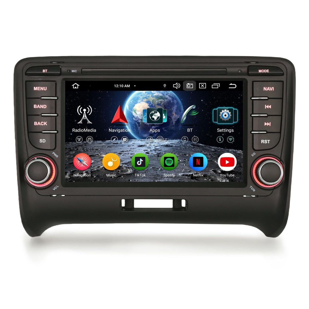 Erisin 8-Kern 4GB RAM+64GB ROM Android 14 Autoradio GPS Navi für Audi TT MK2 7 Zoll IPS Touchscreen