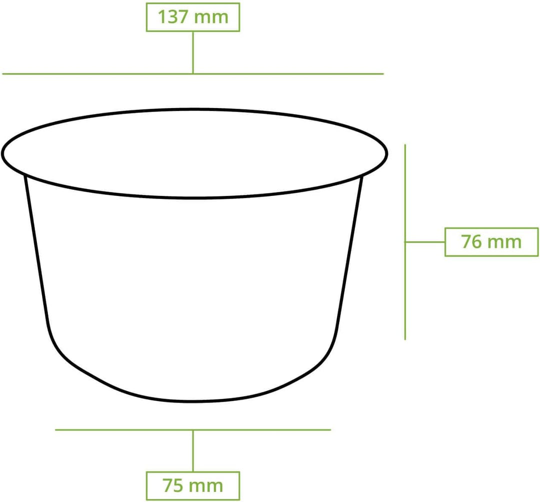 BIOZOYG Umweltfreundliche Suppenbecher aus Zuckerrohr I 50 Stück 375ml Einwegbecher Einmalbecher Weg