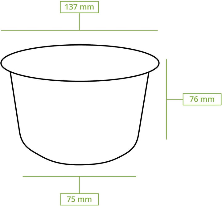 BIOZOYG Umweltfreundliche Suppenbecher aus Zuckerrohr I 50 Stück 375ml Einwegbecher Einmalbecher Weg