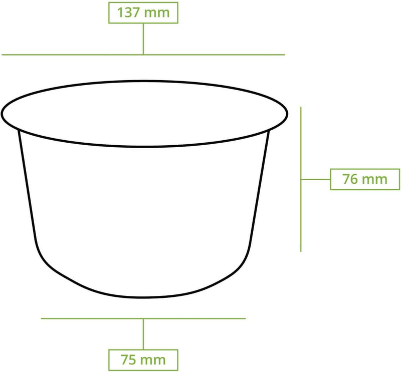 BIOZOYG Umweltfreundliche Suppenbecher aus Zuckerrohr I 200 Stück 375ml Einwegbecher Einmalbecher We