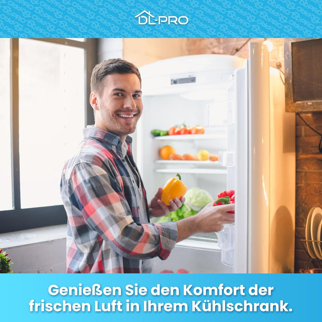 DL-pro 2x Geruchsfilter kompatibel mit Miele Active AirClean 7236280 KKF-RF Aktivkohlefilter Kohlefi