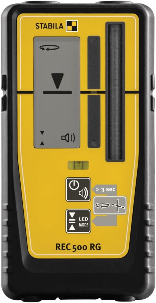 STABILA Empfänger REC 500 RG, Receiver für Rotations- und Linienlaser, für rote und grüne Laserstrah