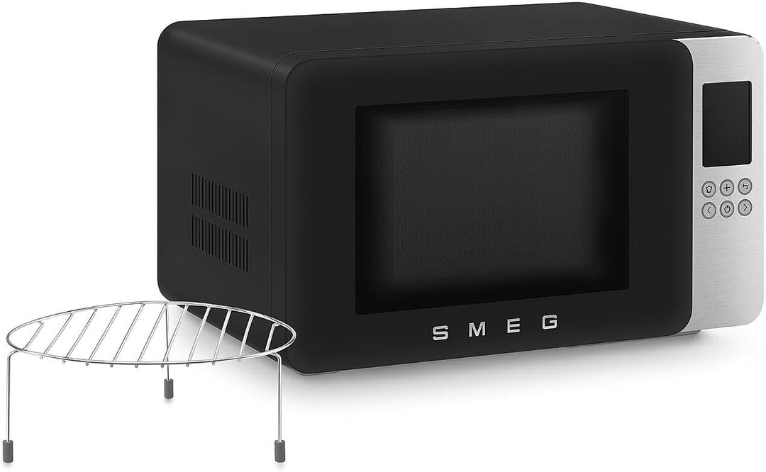 Smeg Forno a Microonde con grill MOC01BLMEU Schwarz, Schwarz