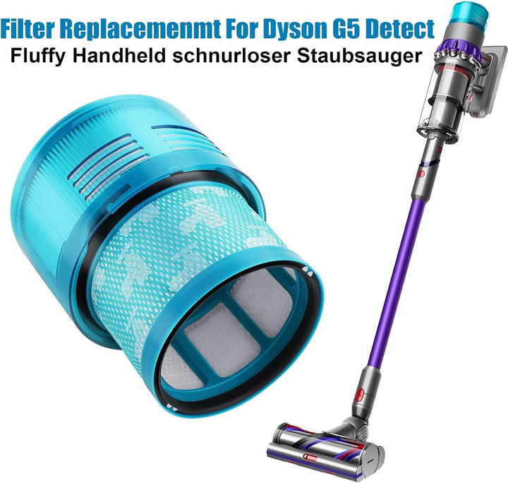 1 Stück Filter für Dyson Gen 5 Detect Absolute Akku Staubsauger,Ersatzfilter für Dyson G5 Detect Han