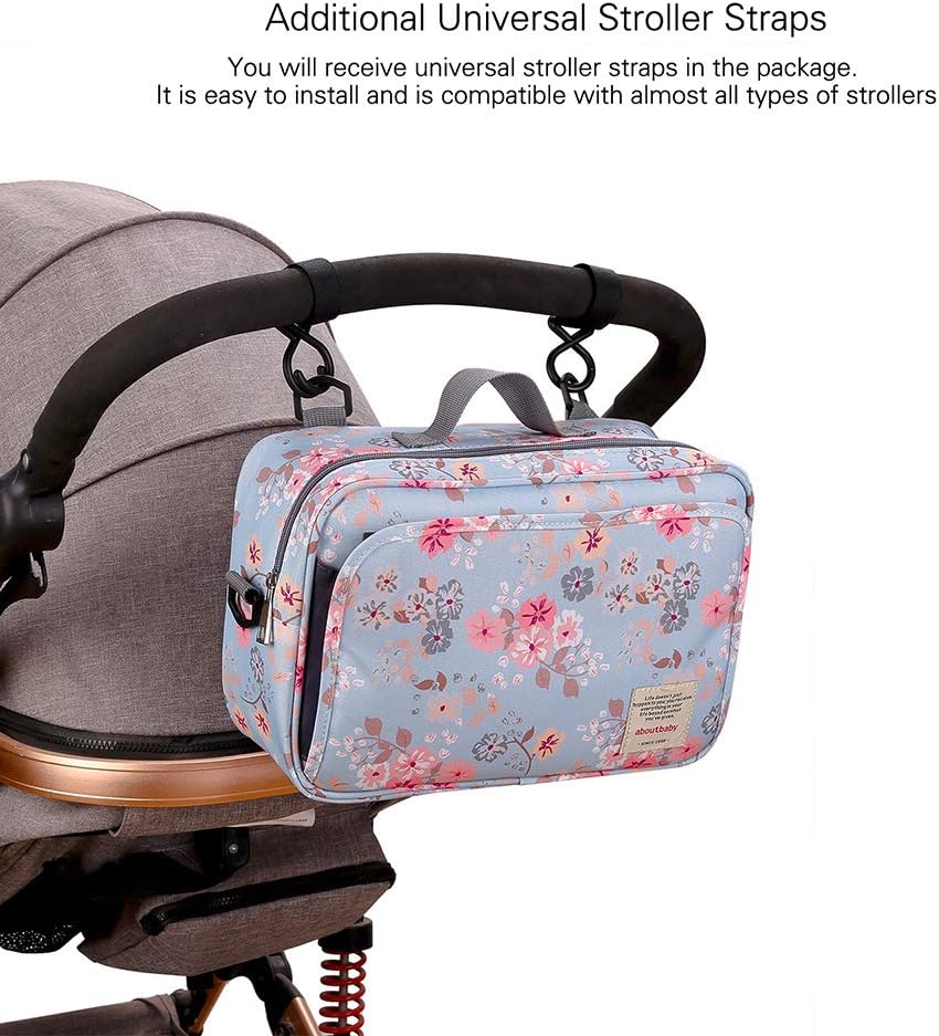 MOMIGO Baby-Wickeltasche, Kinderwagentasche – Wickeltasche für Windeln, Feuchttücher und Spielzeug,